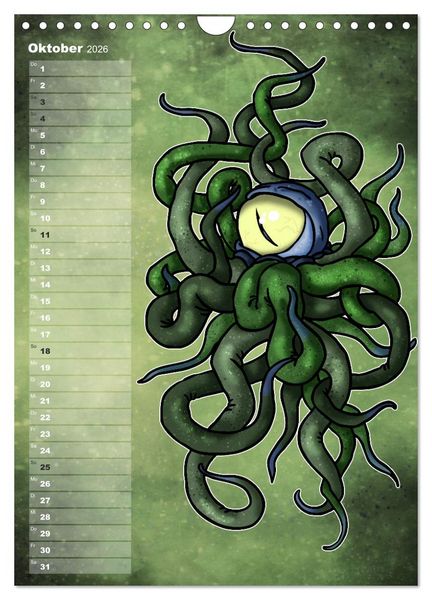 Produktbild: Bestiarium Vladi Krafft (Wandkalender 2026 DIN A4 hoch), CALVENDO Monatskalender