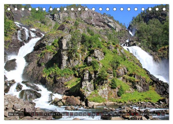 Produktbild: Norwegen 2026 - Berge, Fjorde, Moore (Tischkalender 2026 DIN A5 quer), CALVENDO Monatskalender