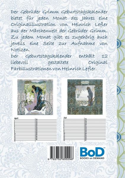 Produktbild: Der Gebr&uuml;der Grimm Geburtstagskalender