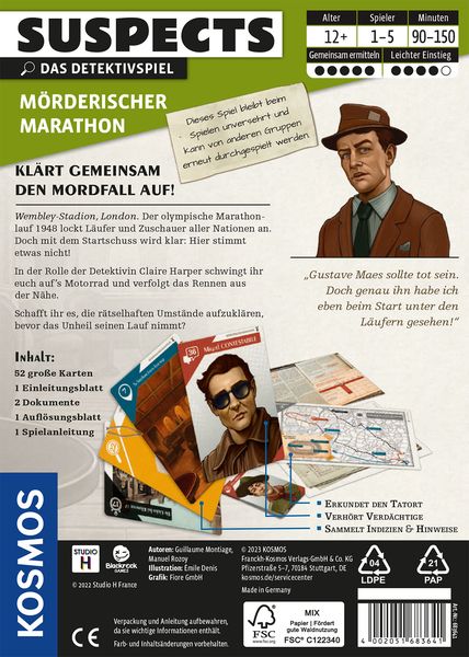 Produktbild: Suspects M&ouml;rderischer Marathon