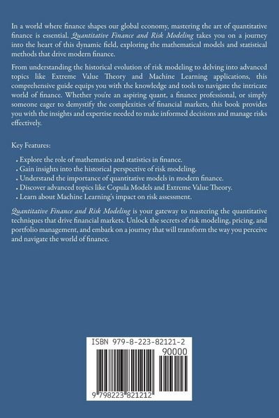 Produktbild: Quantitative Finance and Risk Modeling