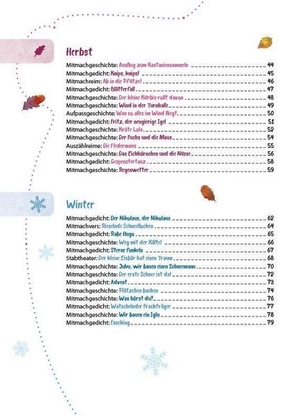 Produktbild: Das Krippen-Jahreszeitenbuch: Mitmachgeschichten und Mitmachgedichte