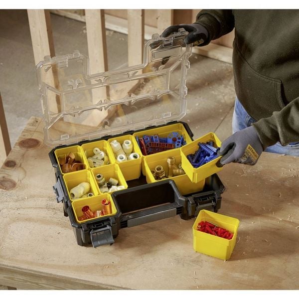 Produktbild: STANLEY 1-97-521 FatMax 10 Werkzeugbox Polypropylen Gelb