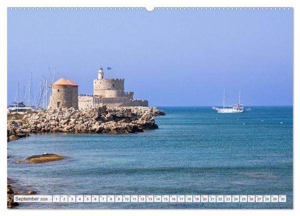 Produktbild: Rhodos und Symi (hochwertiger Premium Wandkalender 2026 DIN A2 quer), Kunstdruck in Hochglanz