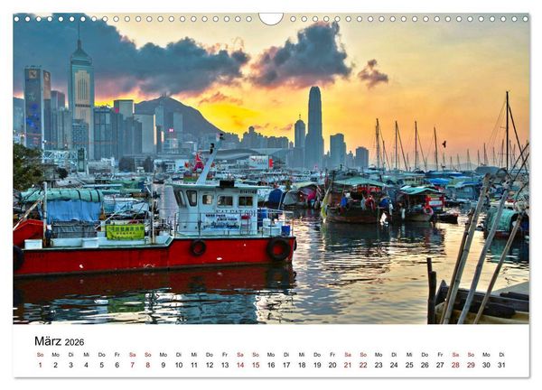 Produktbild: Megacity Hong Kong (Wandkalender 2026 DIN A3 quer), CALVENDO Monatskalender