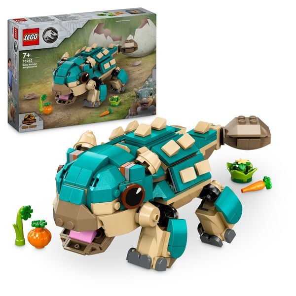 LEGO Jurassic World Baby Bumpy: Ankylosaurus Spielzeug-Dinosaurier 76962