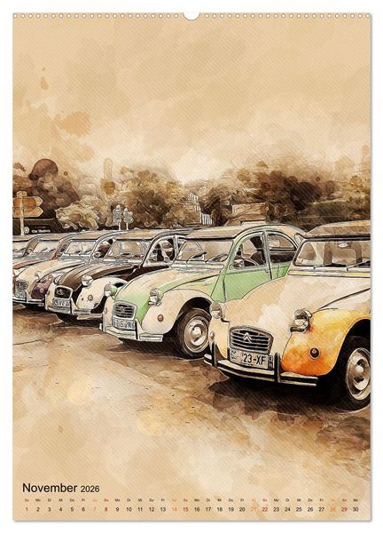 Produktbild: Die Ente - Automobil Legende (hochwertiger Premium Wandkalender 2026 DIN A2 hoch), Kunstdruck in Hochglanz
