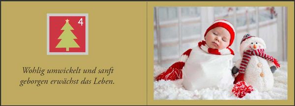 Produktbild: Baby Adventskalender - Ein zauberhaft fotografierter Bilderbuch-Adventskalender f&uuml;r Schwangere, Mamas und Papas