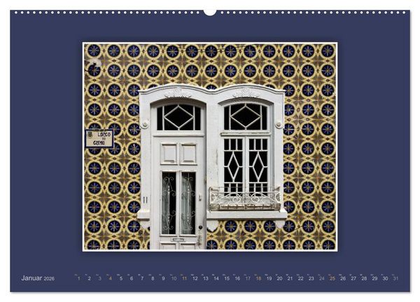 Produktbild: Azulejo-Fassaden in Portugal (Wandkalender 2026 DIN A2 quer), CALVENDO Monatskalender