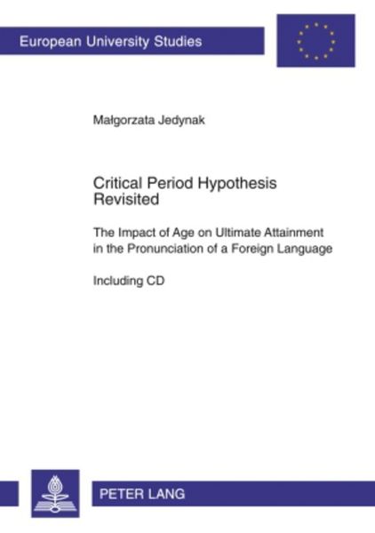 Produktbild: Critical Period Hypothesis Revisited