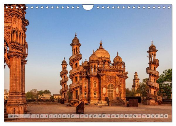 Produktbild: Indien: Tempel, Pal&auml;ste und Grabm&auml;ler (Wandkalender 2026 DIN A4 quer), CALVENDO Monatskalender
