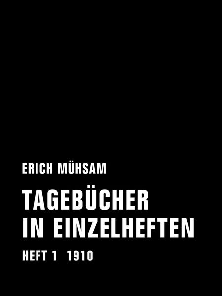 Produktbild: Tageb&uuml;cher in Einzelheften. Heft 1