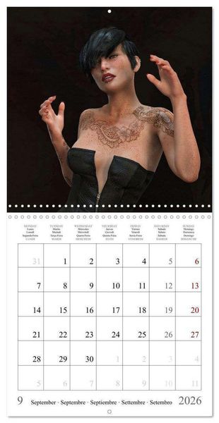 Produktbild: Tattoos on nice skin (Wall Calendar 2026 12 &times; 12 Inch) CALVENDO 12 Month Wall Calendar