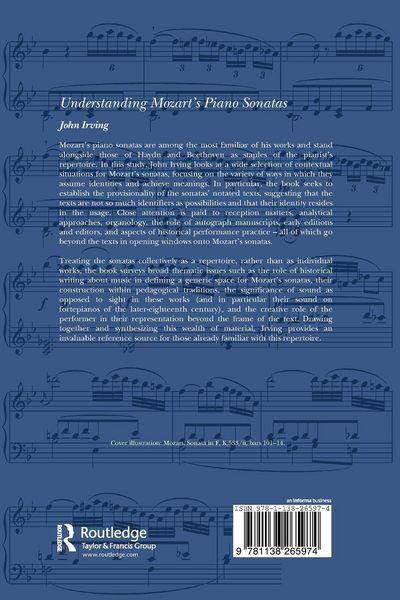 Produktbild: Understanding Mozart's Piano Sonatas
