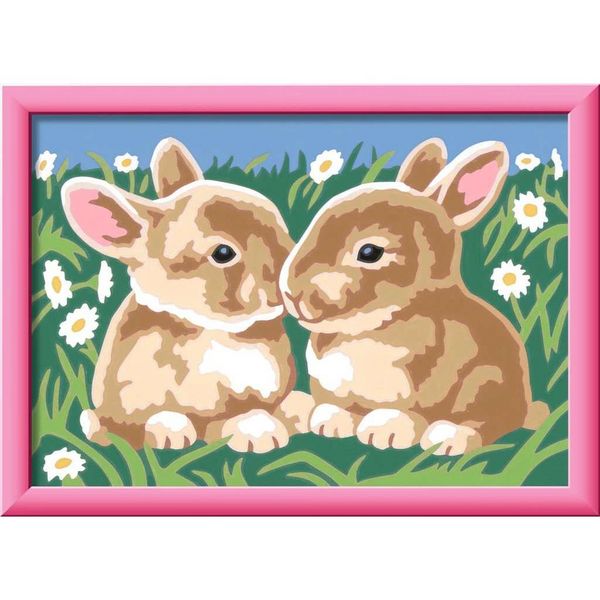 Produktbild: CreArt, Malen nach Zahlen Kinder - Niedliche Häschen