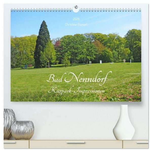 Produktbild: Bad Nenndorf, Kurpark-Impressionen (hochwertiger Premium Wandkalender 2026 DIN A2 quer), Kunstdruck in Hochglanz