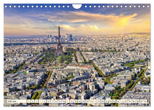Produktbild: Eiffelturm - Ikone der Architektur (Wandkalender 2026 DIN A4 quer), CALVENDO Monatskalender
