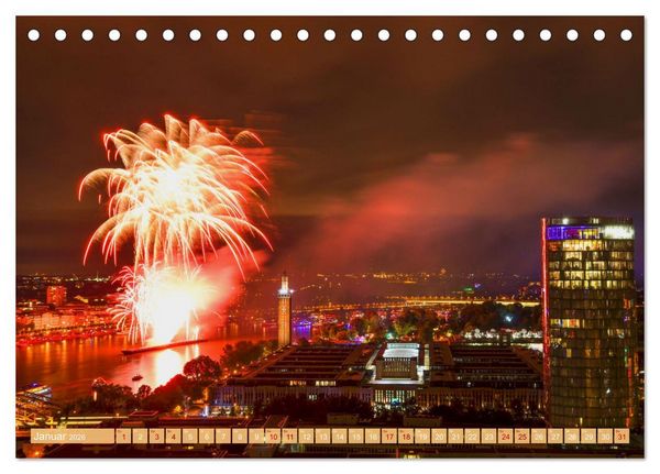 Produktbild: Von K&ouml;lner D&auml;chern (Tischkalender 2026 DIN A5 quer), CALVENDO Monatskalender