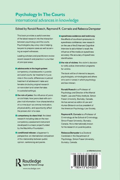 Produktbild: Psychology in the Courts