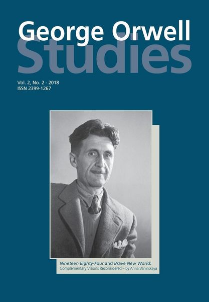 Produktbild: George Orwell Studies Vol.2 No.2