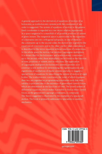 Produktbild: Mechanics of non-holonomic systems