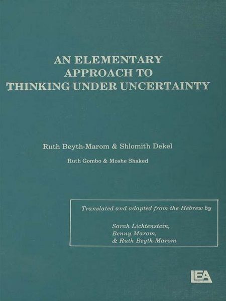 Produktbild: An Elementary Approach To Thinking Under Uncertainty