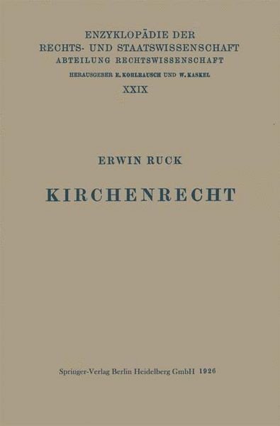 Produktbild: Kirchenrecht