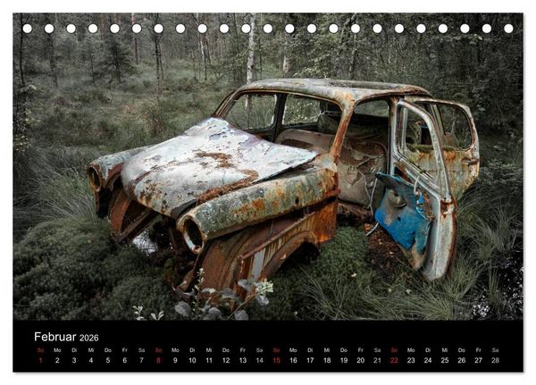 Produktbild: Automobile im Herbst (Tischkalender 2026 DIN A5 quer), CALVENDO Monatskalender