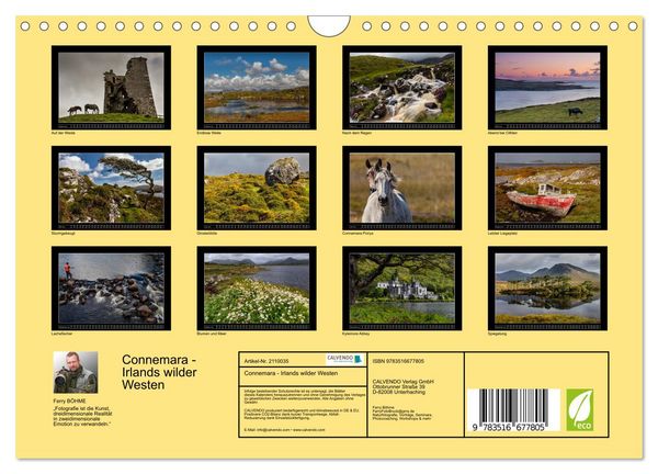 Produktbild: Connemara - Irlands wilder Westen (Wandkalender 2026 DIN A4 quer), CALVENDO Monatskalender