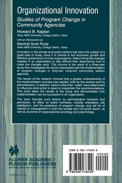 Produktbild: Organizational Innovation