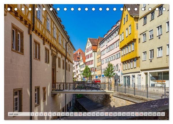 Produktbild: T&uuml;bingen Stadtansichten (Tischkalender 2026 DIN A5 quer), CALVENDO Monatskalender