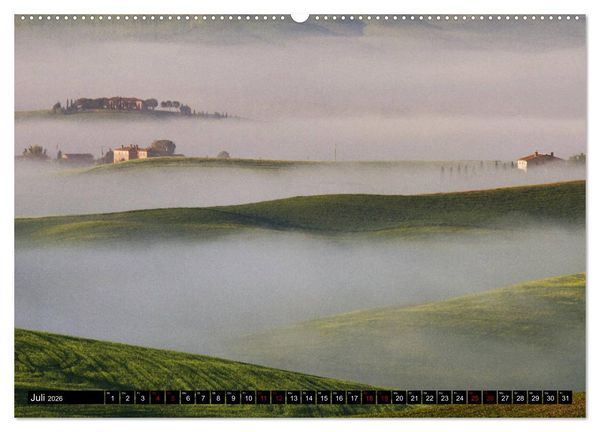 Produktbild: Toskana - Inseln im Nebel (Wandkalender 2026 DIN A2 quer), CALVENDO Monatskalender
