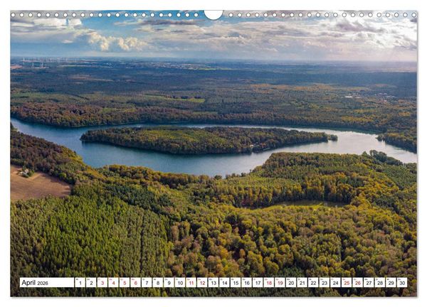 Produktbild: Ostbrandenburg von oben (Wandkalender 2026 DIN A3 quer), CALVENDO Monatskalender