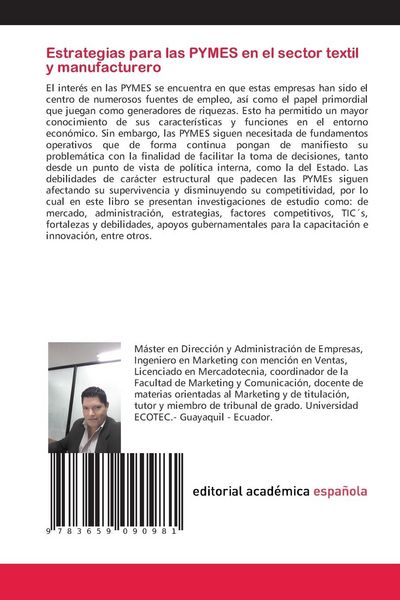 Produktbild: Estrategias para las PYMES en el sector textil y manufacturero