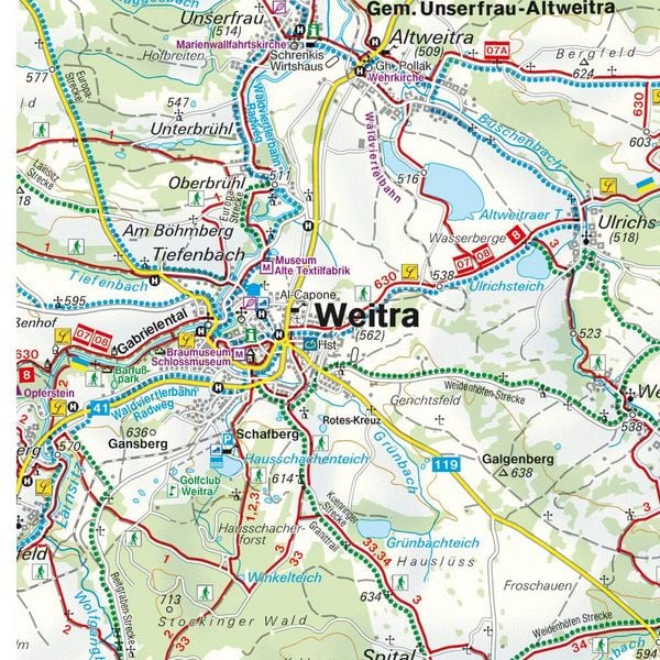 Produktbild: freytag & berndt Wanderkarte WK 0076 Nebelstein, Gm&uuml;nd - Weitra - Gro&szlig; Gerungs - Weinsberger Wald 1:50.000