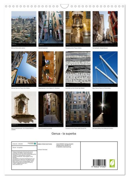 Produktbild: Genua - la superba (Wandkalender 2026 DIN A3 hoch), CALVENDO Monatskalender