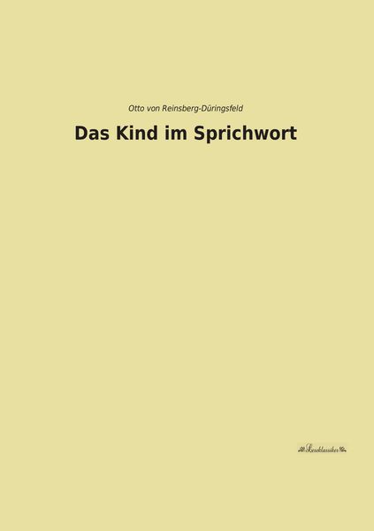 Produktbild: Das Kind im Sprichwort