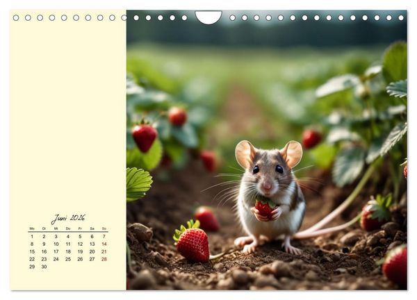 Produktbild: Goldige M&auml;use im Gr&uuml;nen (Wandkalender 2026 DIN A4 quer), CALVENDO Monatskalender