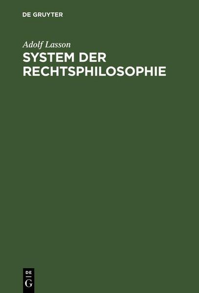 Produktbild: System der Rechtsphilosophie
