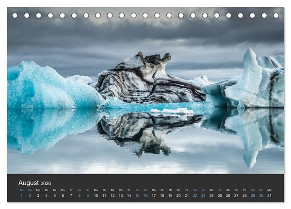 Produktbild: Island (Tischkalender 2026 DIN A5 quer), CALVENDO Monatskalender
