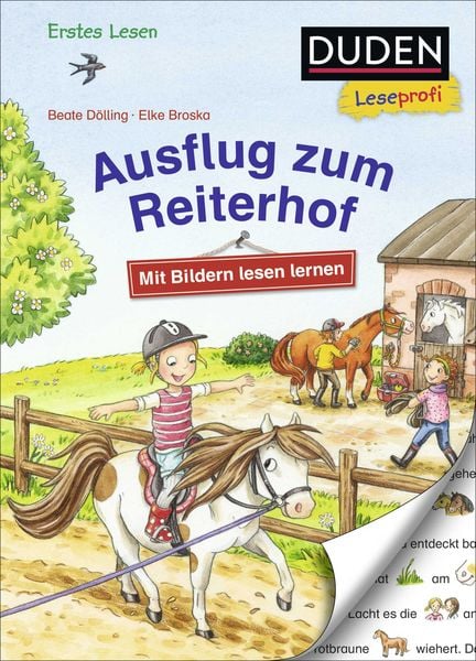 Duden Leseprofi – Mit Bildern lesen lernen: Ausflug zum Reiterhof, Erstes Lesen, Gebundene Ausgabe von Beate Dölling, FISCHER Sauerländer Duden,