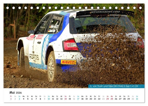 Produktbild: Lausitz-Rallye Kalender (Tischkalender 2026 DIN A5 quer), CALVENDO Monatskalender