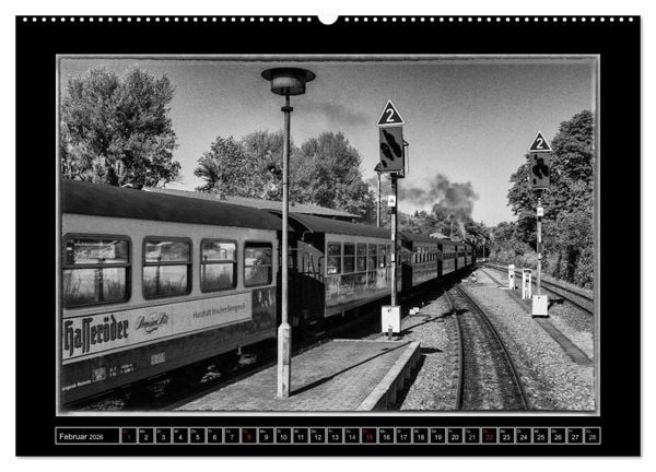 Produktbild: Unter Dampf - Eisenbahnromantik im Harz (Wandkalender 2026 DIN A2 quer), CALVENDO Monatskalender