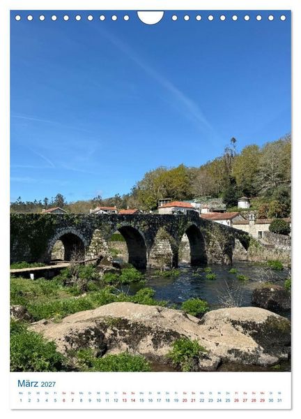 Produktbild: Camino a Fisterra - der Jakobsweg zum Kap Finisterra (Wandkalender 2027 DIN A4 hoch), CALVENDO Monatskalender