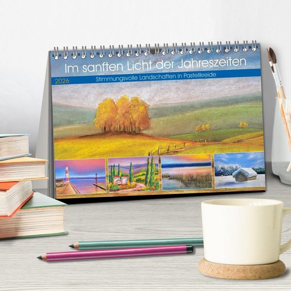 Produktbild: Im sanften Licht der Jahreszeiten. (Tischkalender 2026 DIN A5 quer), CALVENDO Monatskalender