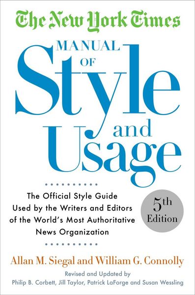 Produktbild: The New York Times Manual of Style and Usage, 5th Edition