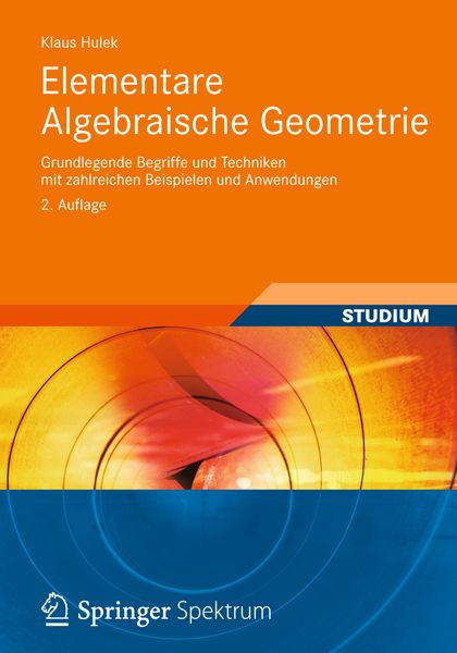 Produktbild: Elementare Algebraische Geometrie