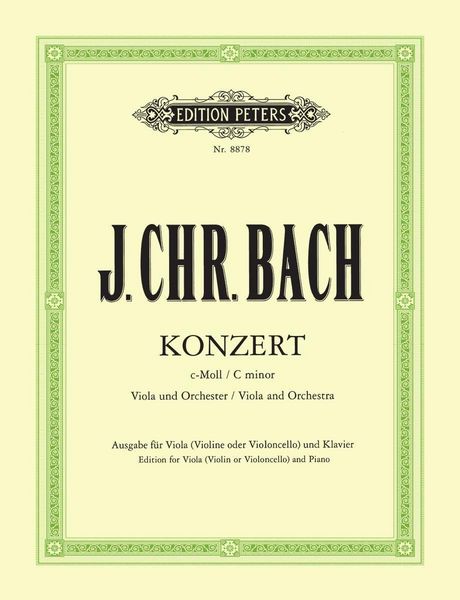 Produktbild: Konzert f&uuml;r Viola und Orchester c-Moll