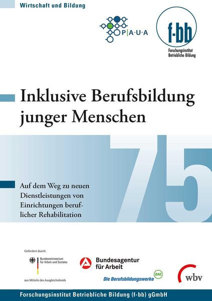 Produktbild: Inklusive Berufsbildung junger Menschen