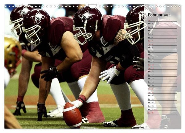 Produktbild: American Football - Touchdown (Wandkalender 2026 DIN A3 quer), CALVENDO Monatskalender
